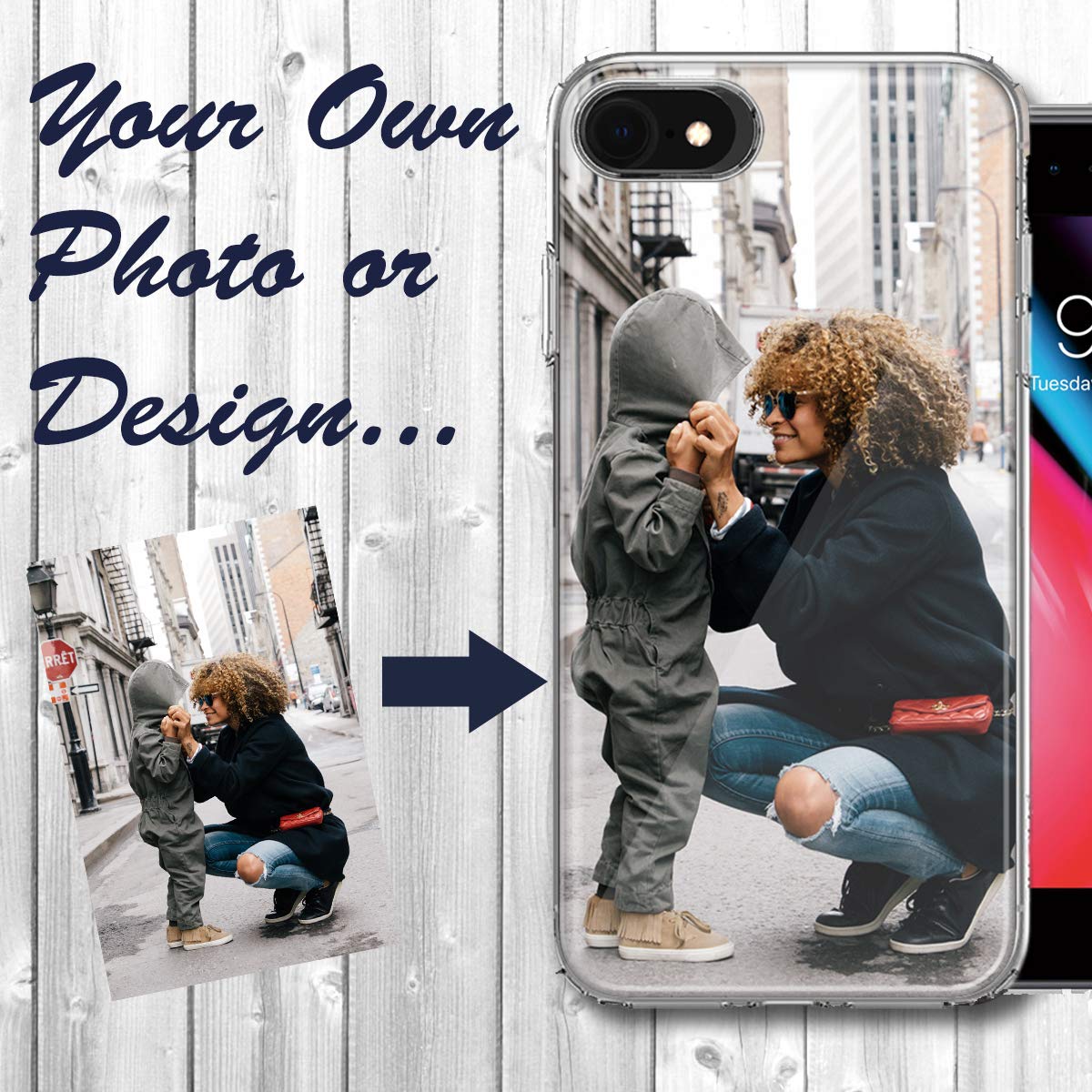 Amazon.com: MUNDAZE Personalized Custom Photo Case for
